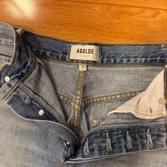 Agolde Riley Double Pocket Denim - Picture 2 of 4